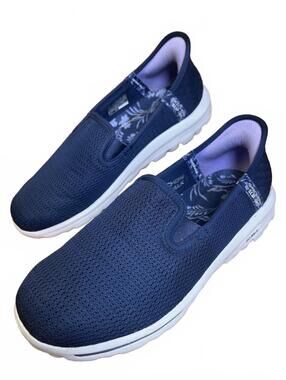 Skechers GOwalk Slip-On Walking Shoes Navy Blue Women's Size 8